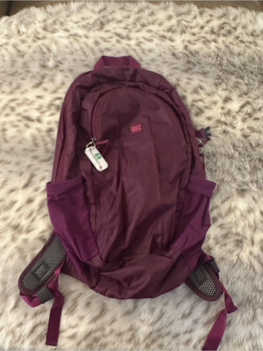 MEC Plum Burgundy Hiking Backpack